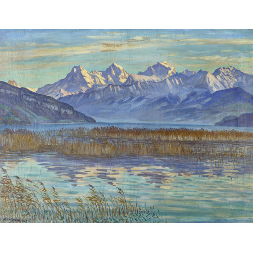 WALDEMAR THEOPHIL FINK : Herbststimmung bei Drrenast am Thunersee (DOBIASCHOFSKY AUKTIONEN AG)