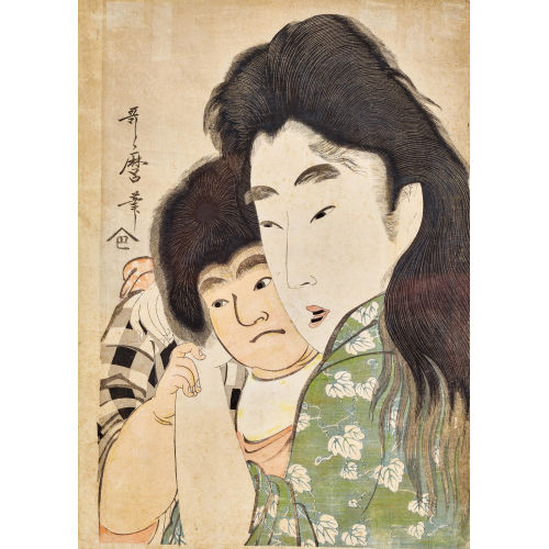 UTAMARO KITAGAWA : 2 Bltter 'Yama-uba und Kintaro' (DOBIASCHOFSKY AUKTIONEN AG)