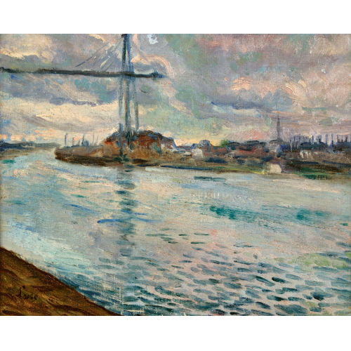 MAXIMILIEN LUCE : 'Pont transbordeur' (DOBIASCHOFSKY AUKTIONEN AG)