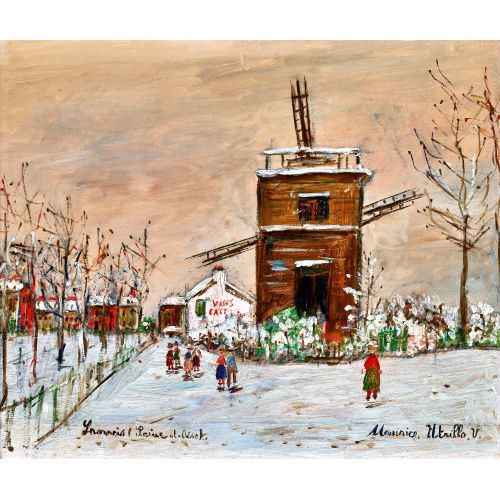 MAURICE UTRILLO : 'Le moulin de Sannois sous la neige' (DOBIASCHOFSKY AUKTIONEN AG)